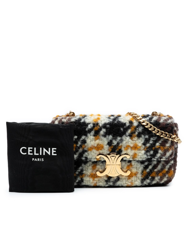 Pre-Loved by Azura Reborn - Pre-Loved Wool Triomphe Chain Shoulder Bag