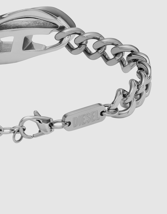 Diesel - Steel Silver-Tone Bracelet
