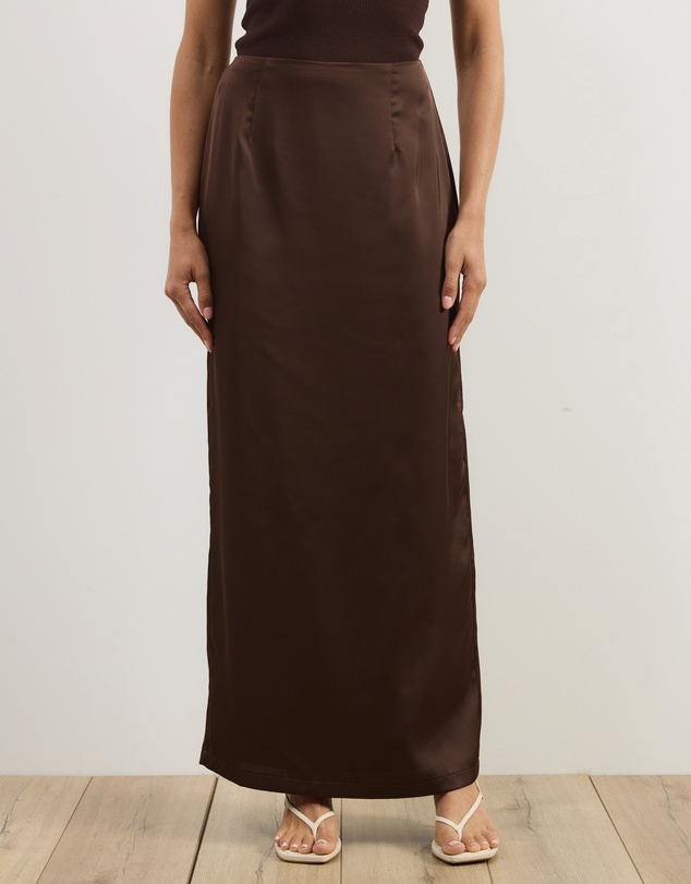 Atmos&Here - Lowen Satin Maxi Skirt