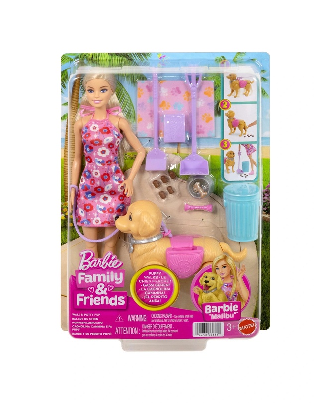 Barbie - Walk & Potty - Barbie Malibu
