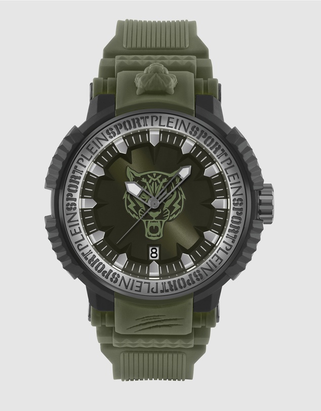 Plein Sport - PLEIN TIGER POWER 45mm Green dial with Green strap