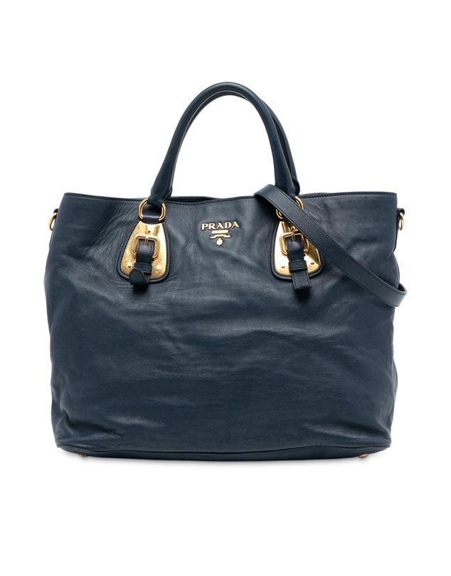 Pre-Loved by Azura Reborn - Pre-Loved Soft Calfskin Open Convertible Shopping Tote