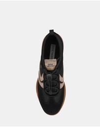 Steve Madden - Biscotti-R Black/Gold Sneakers