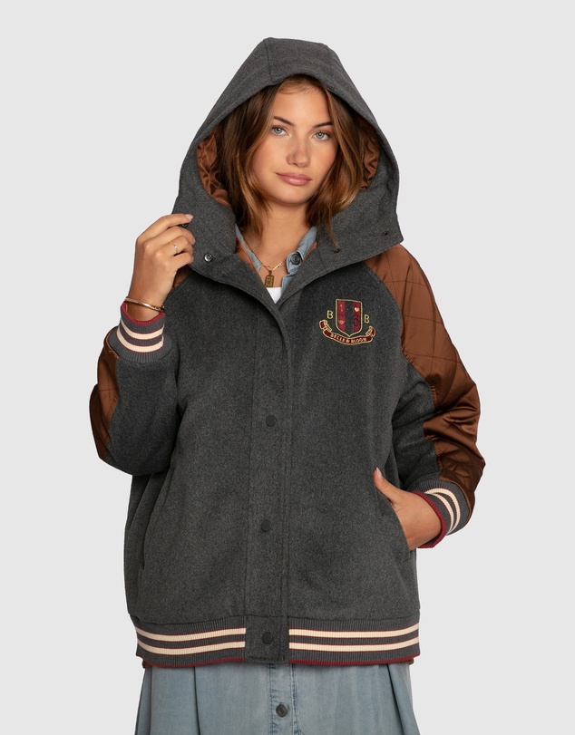 Belle & Bloom - Remix Bomber Varisty Jacket