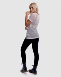 DVNT - Sheer Boyfriend-Cut Top