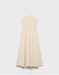 M.N.G - Fede Combined Halter-Neck Dress