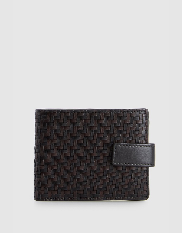 Evity - RFD Logan Leather Weave Tab Wallet