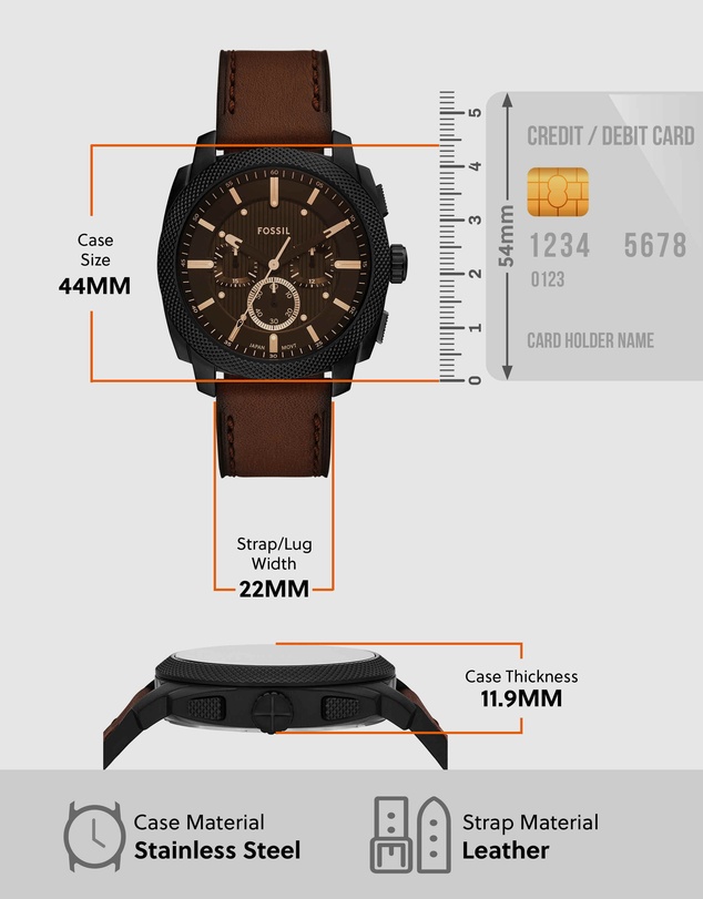 Fossil - Machine Brown Chronograph Watch