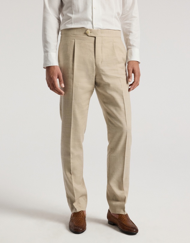 Calibre - Slim Linen Wool Suit Pants Natural