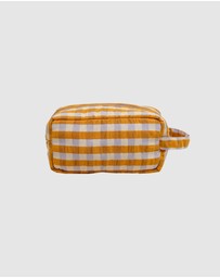 Mosey Me - Mango Seersucker Dopp Kit
