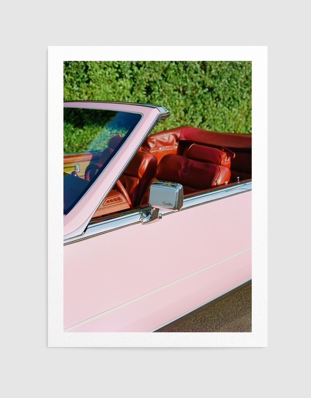 Olive et Oriel - Pink Cadillac by Bethany Young Art Print