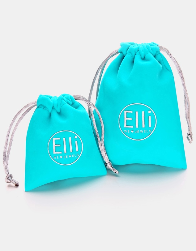 Elli Jewelry - Heart Crystal Kids Necklace in Gold-Plated 925 Silver