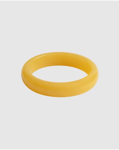 HOUSE OF SLANI - Stackable Honey Yellow Aura Resin Bangle