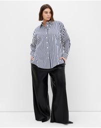 City Chic - Lilia Stripe Cotton Shirt