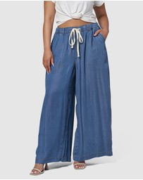 Indigo Tonic - Blake Chambray Wide Leg Pants