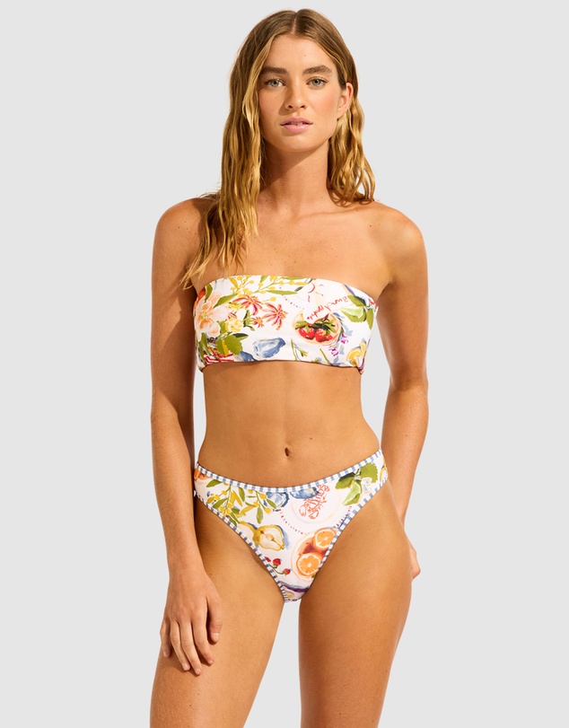 Seafolly - Riviera Coast Reversible Tube Top Bikini Top