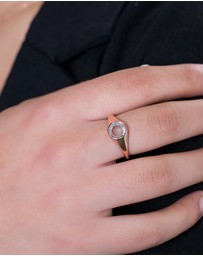 Georgini - Sliced Stone Rose Gold Ring