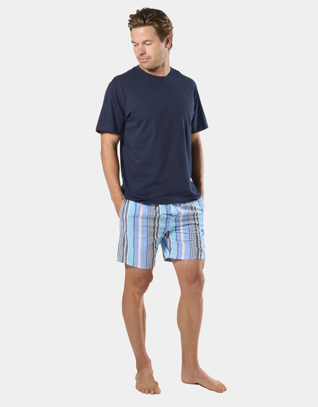 Mitch Dowd - Cotton Crew Neck Oversized Tee 2 Pack - Blue and Navy