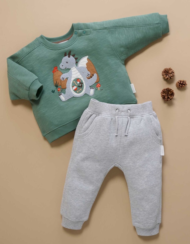 Purebaby - Slouchy Track Pant -Kids-Babies