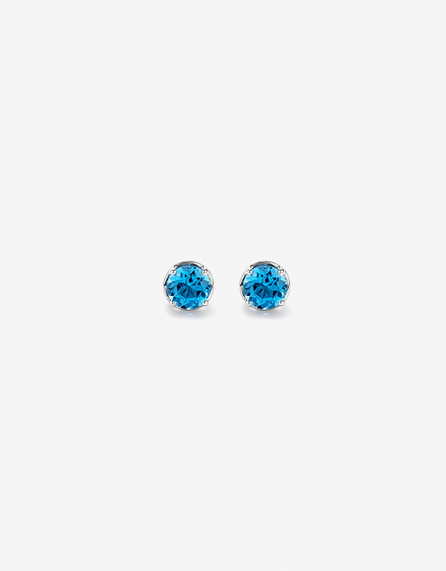 Michael Hill - Blue Topaz Necklace & Stud Earring Gift Set in Sterling Silver