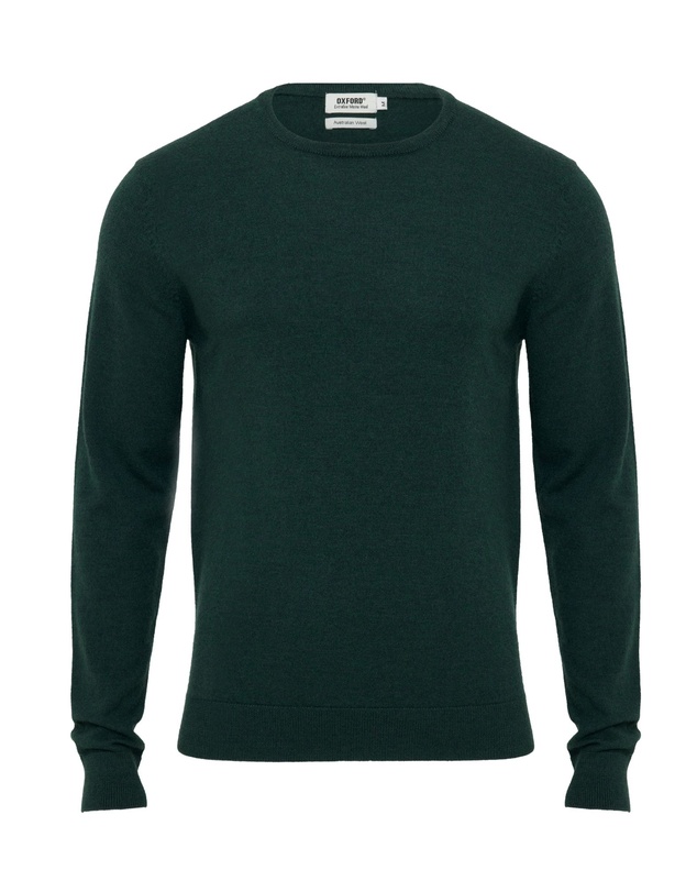 Oxford - Crew Neck Pure Merino Wool Pullover