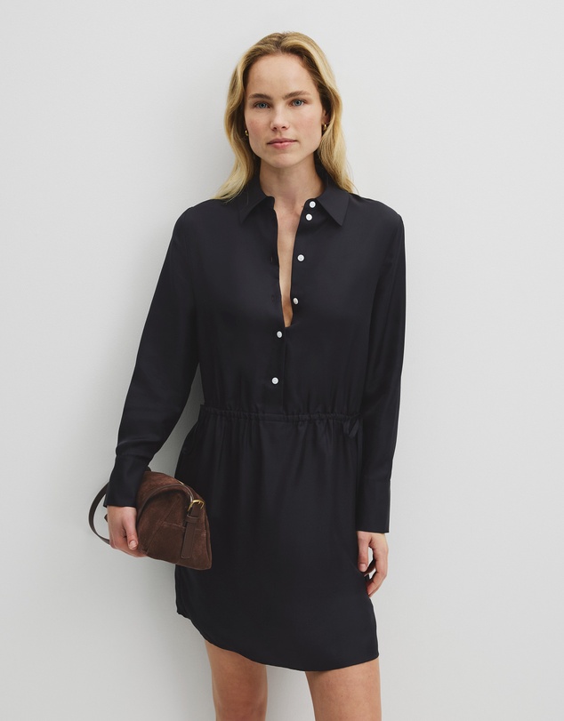 Country Road - Silk Gathered Mini Dress