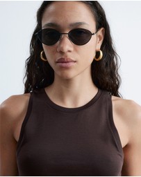 & Other Stories - Ruche Asymmetric Midi Dress