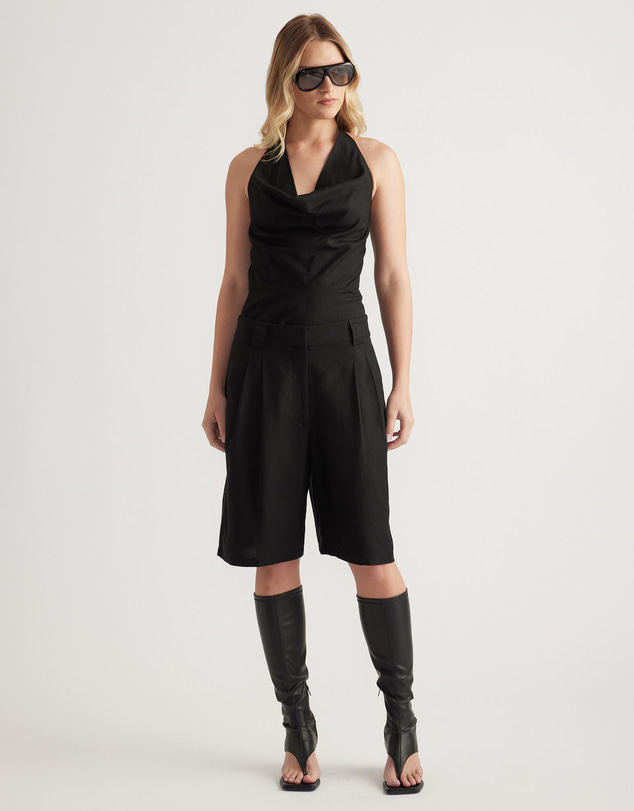 Decjuba - Gwen Linen Blend Shorts