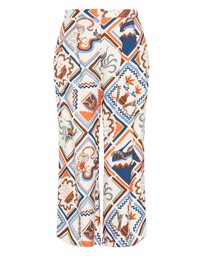 City Chic - Surface Wide Leg Print Pant