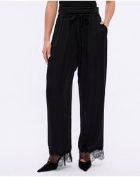 Minima Esenciales - Maely Lace Trim Pants