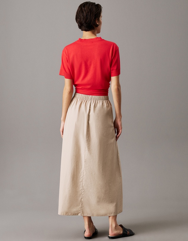 Calvin Klein - Flared Poplin Midi Skirt