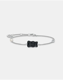 THOMAS SABO - Bracelet with black Goldbear, freshwater pearl & zirconia
