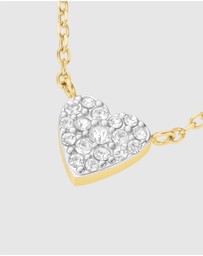 Rosefield - Pavé Heart Gold-Tone Necklace