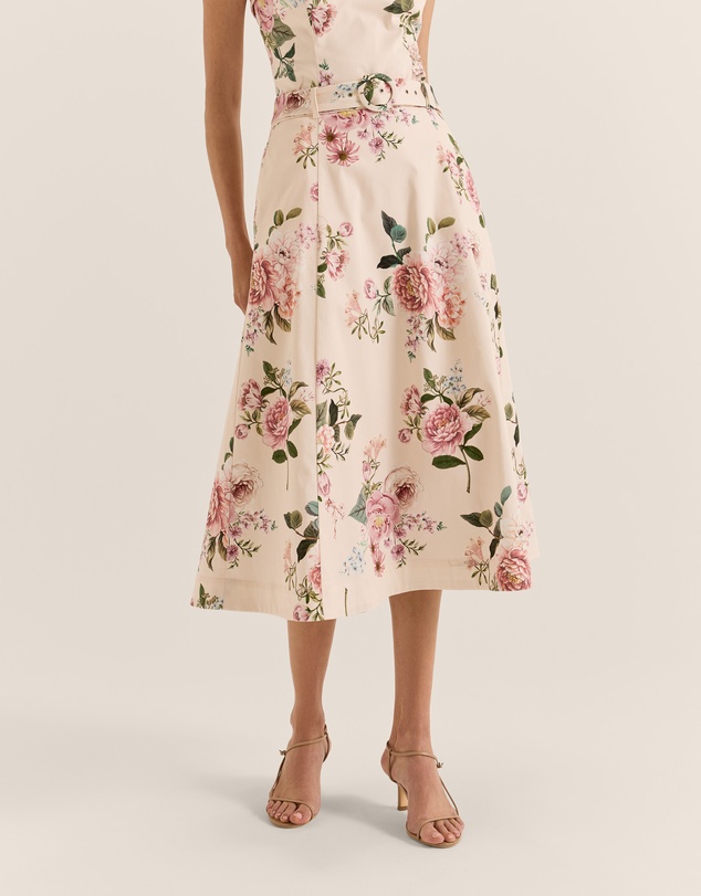 Review - Sunset Rose Midi Skirt