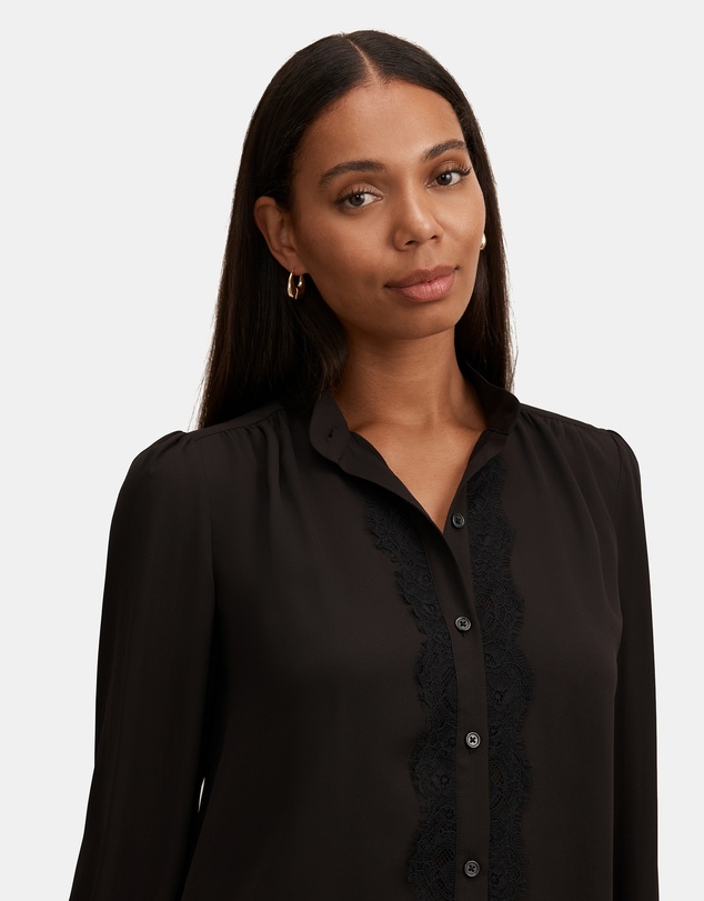 Forever New - Poppy Lace Trim Blouse