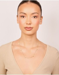 Lovisa - Waterproof Gold Plated Stainless Steel Micro Hearts Necklace