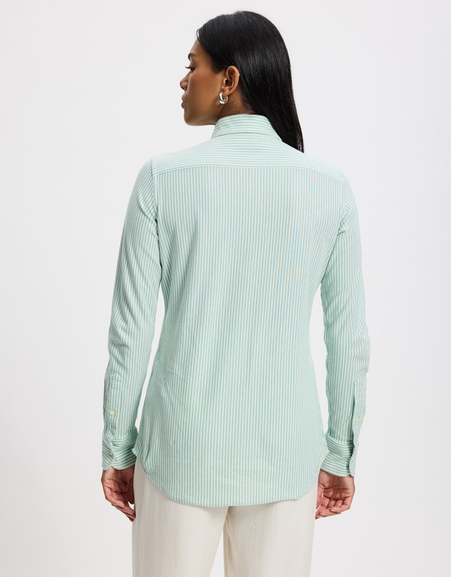 Polo Ralph Lauren - Striped Knit Oxford Cotton Shirt - ICONIC EXCLUSIVE