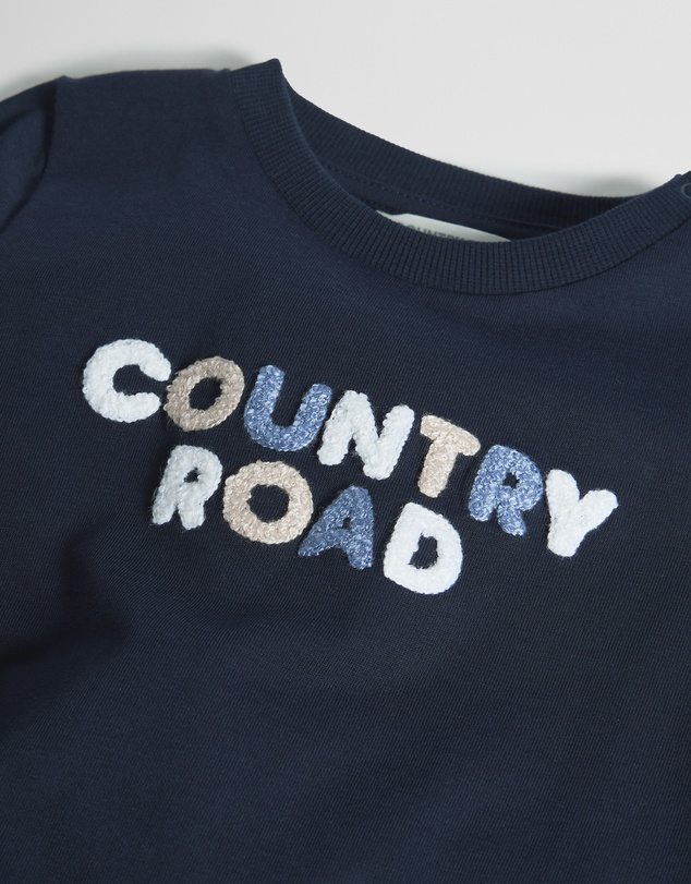 Country Road - Australian Cotton Short Sleeve Boucle Tee