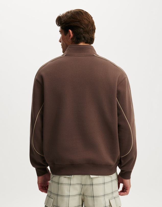 Cotton On - 1/4 Zip Graphic Fleece