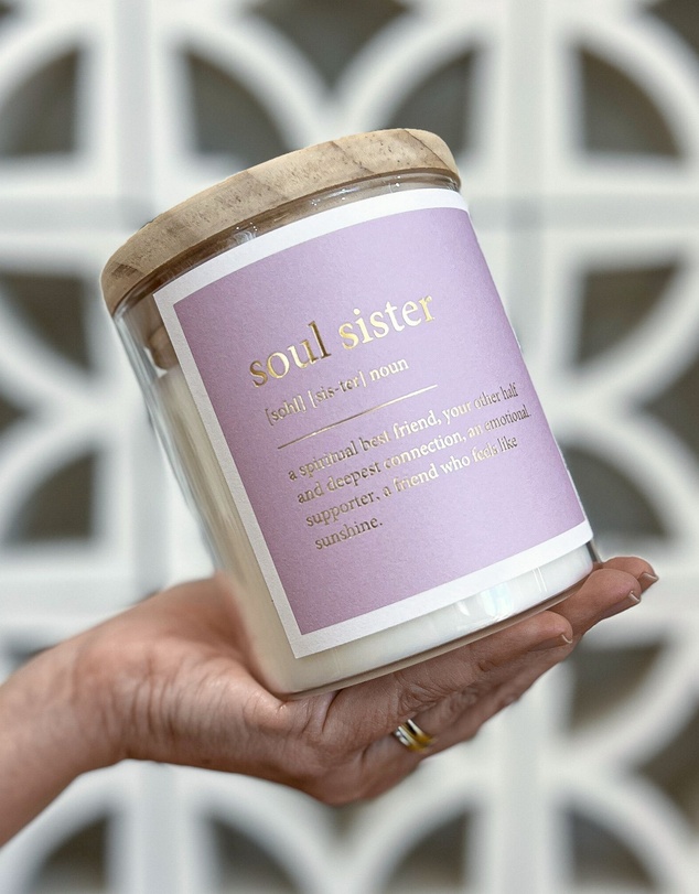 The Commonfolk Collective - Soul Sister ~ Goldie Dictionary Meaning Candle