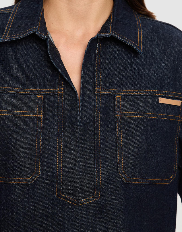 KIVARI - Immy Denim Top