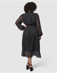 Pink Dusk by Curve Project - Fake Magic Midi Dress