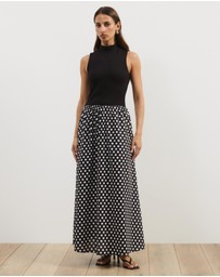 Atmos&Here - Annie Contrast Midi Dress