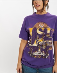 Vintage by The Real Deal - Pre Loved - 90s NCAA Louisiana State University Tigers Tee