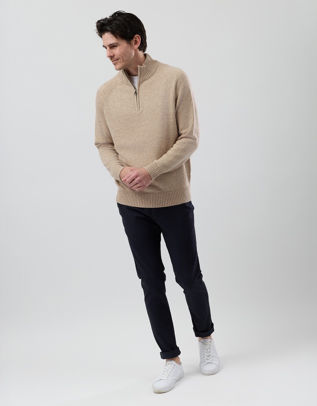Wayver - Half Zip Wool Blend Knit