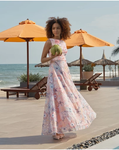 JUSTIN TONG - Jessica Beaded Gown