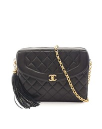 Pre-Loved by Azura Reborn - Pre-Loved CC Quilted Lambskin Tassel Flap Camera Bag