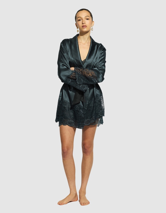 GINIA - Silk Lace Robe