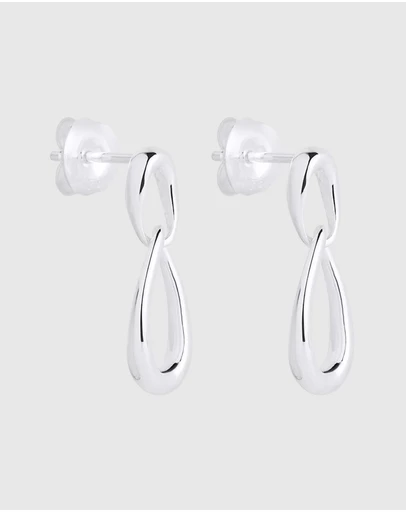 Najo - Vivante Silver Petite Earrings