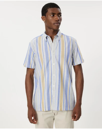 Ben Sherman - Oxford Stripe SS Mod Shirt